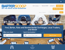 Tablet Screenshot of barterscoop.com